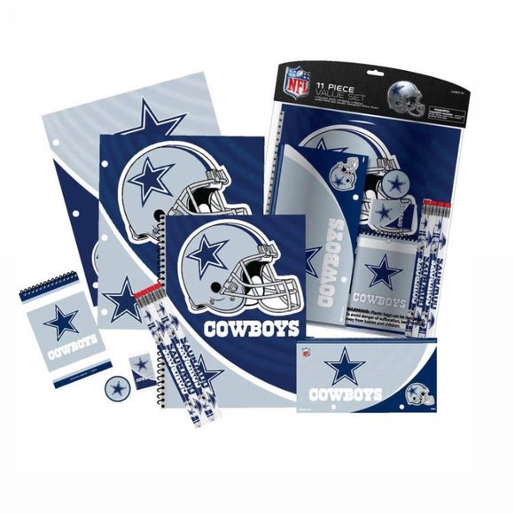NFL Dallas Cowboys 11pc Stationary School Set - Picture 1 of 1